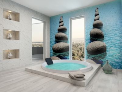 Фотообои с пляжем в интерьере Фотообои с пляжем в интерьере
